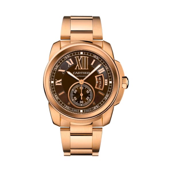 Rose gold cartier hot sale watch mens