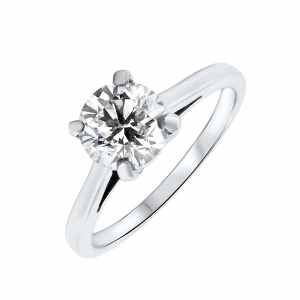 Cathedral Solitaire Platinum engagement ring with 1.60ct Round Brilliant Cut R-25000, Main view