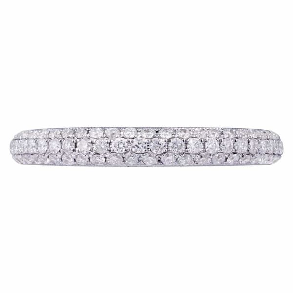 Classic and elegant design 18K white gold band with .53ct diamonds KR07321B100A