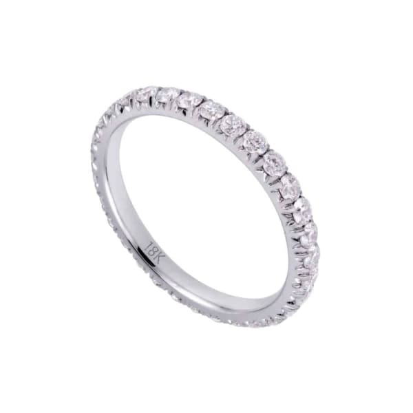 Classic and simple design 18K white gold band with .75ct diamonds KR11935FC02A1, Main view