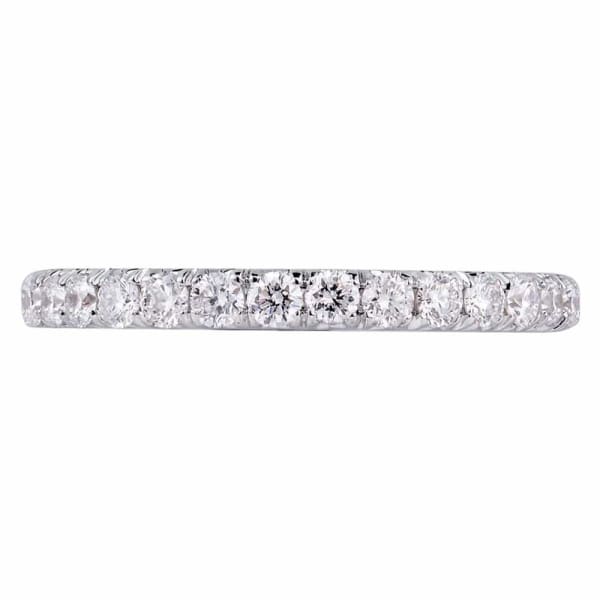 Classic and simple design 18K white gold band with .75ct diamonds KR11935FC02A1