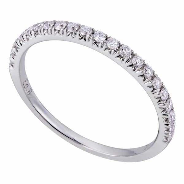 Classic and simple design this sparkling 18K white gold band with dazzling .22ct diamonds KR11936A1, main view
