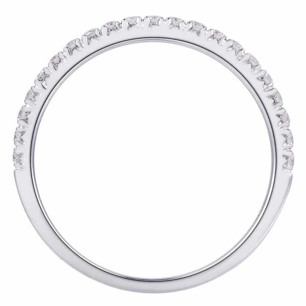 Classic and simple design this sparkling 18K white gold band with dazzling .22ct diamonds KR11936A1, Profile