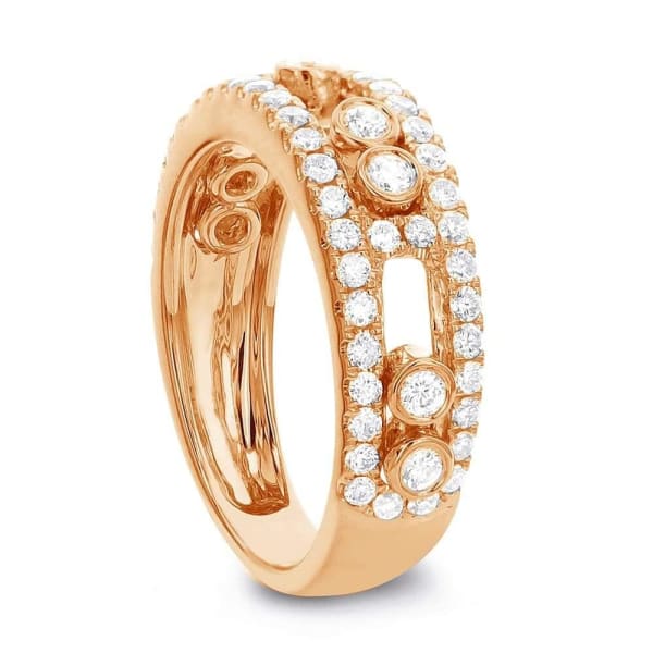 Cocktail ring with 0.78ct. of Total Diamond Weight ALR-13796, 18k Everose Gold