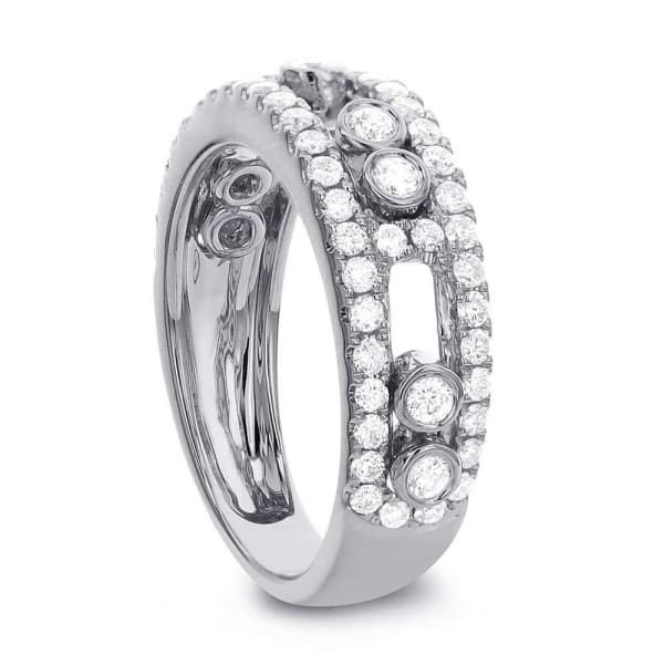 Cocktail ring with 0.78ct. of Total Diamond Weight ALR-13796, 18k White Gold