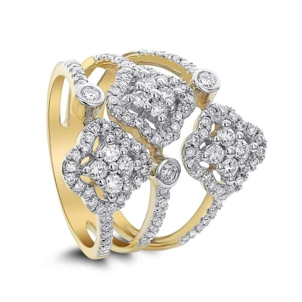 Cocktail Ring with 1.00ct. of Total Diamond Weight ALR-14512, 18k Yellow Gold