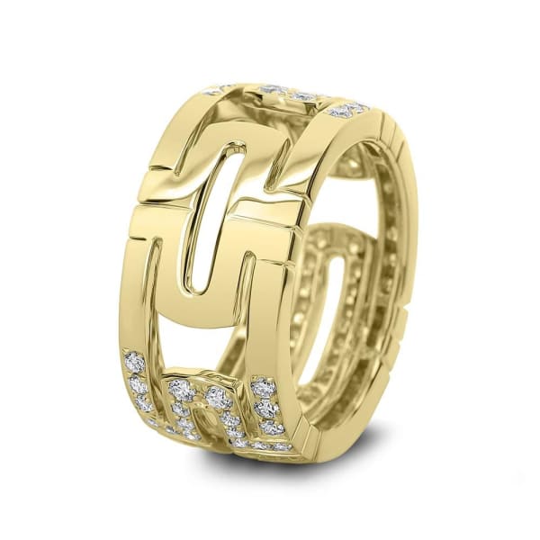 Cocktail ring with 1.28ct. of Total Diamond Weight ALR-14169W, 18k Yellow Gold