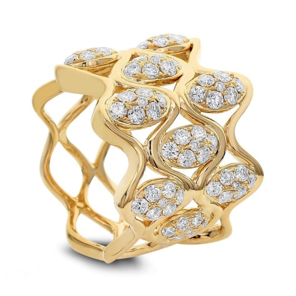Cocktail ring with 1.35ct. of Total Diamond Weight ALR-14322, 18k Yellow Gold