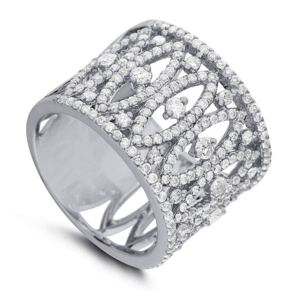 Cocktail ring with 1.50ct. of Total Diamond Weight ALR-13176, 18k White Gold