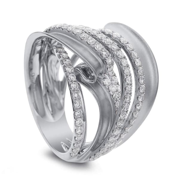 Cocktail ring with 1.65ct. of Total Diamond Weight ALR-14402,   18k White Gold