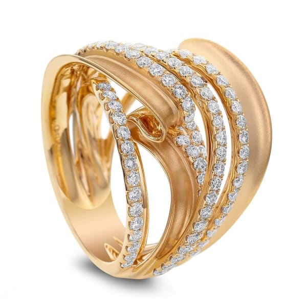 Cocktail ring with 1.65ct. of Total Diamond Weight ALR-14402, 18k Yellow Gold