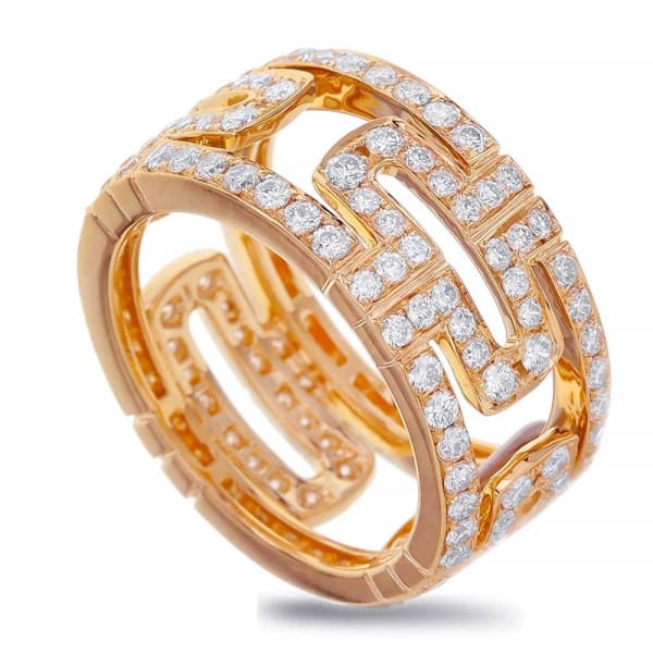 Cocktail ring with 1.81ct. of Total Diamond Weight ALR-13811, 18k Everose Gold