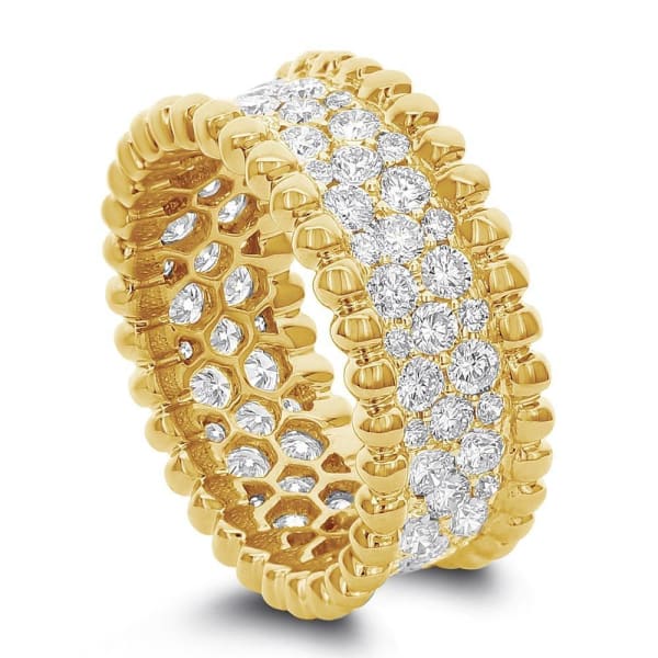 Cocktail ring with 2.15ct. of Total Diamond Weight ALR-13618, 18k Yellow Gold