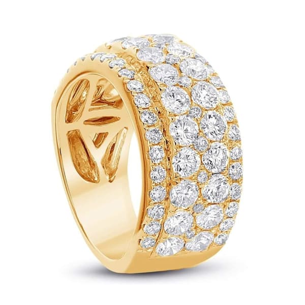 Cocktail Ring with 3.07ct. of Total Diamond Weight ALR-13788, 18k Everose Gold