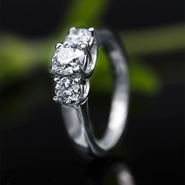 Dazzling Three-Stone Engagement Ring features 1.40ct of Total Diamonds PL-172690, Main view