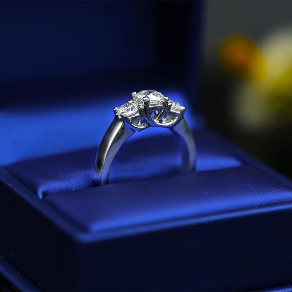 Dazzling Three-Stone Engagement Ring features 1.40ct of Total Diamonds PL-172690, Ring in packing