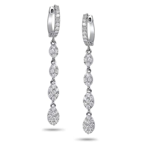 Diamond drop earrings 0.76ct tdw AER-11511