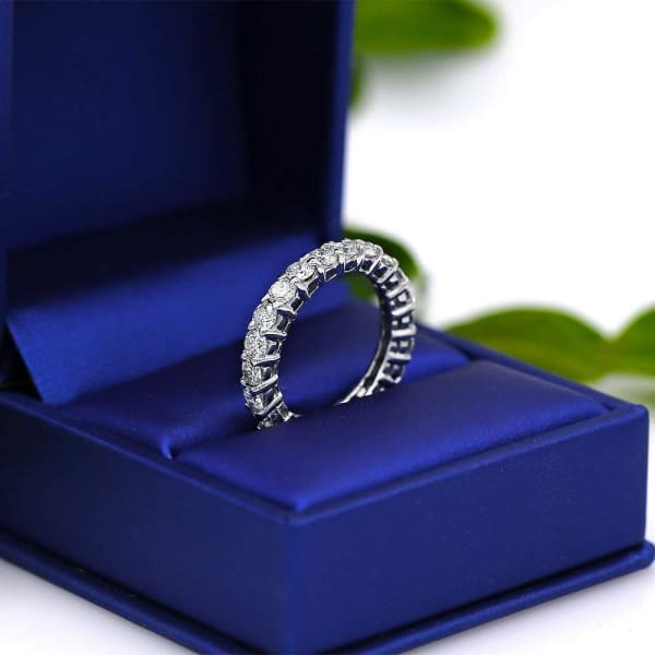 Diamond Eternity band with total 2.50ct of Round cut Diamonds ET-7500, Ring in packing
