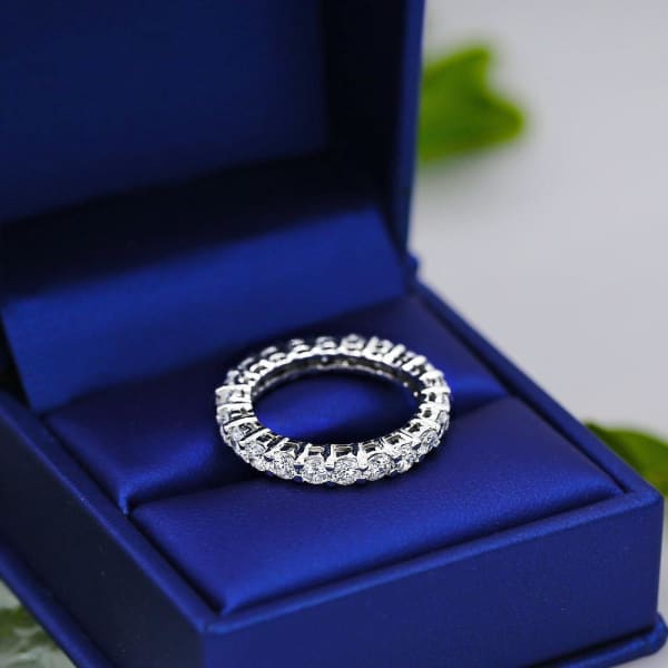 Diamond Eternity band with total 2.50ct of Round cut Diamonds ET-7500, Ring in packing,Main view