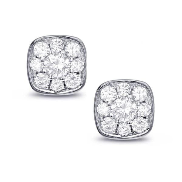 Diamond stud earrings 1.00ct tdw AER-13920-18kt