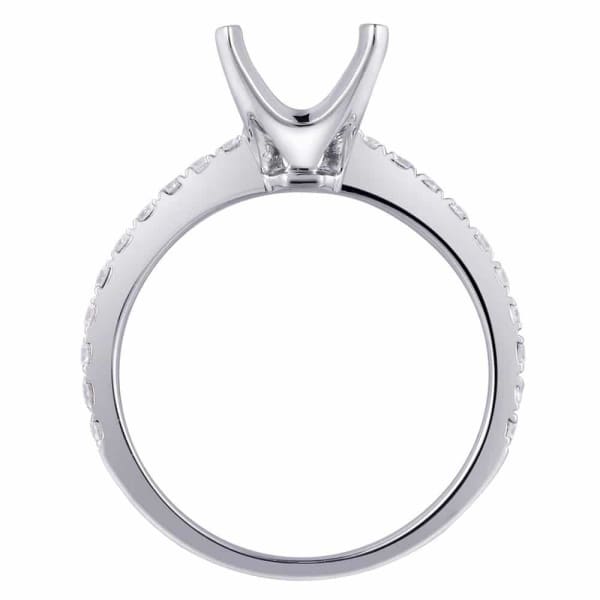 Elegant design white gold engagement ring features .42ctw of sparkling diamonds KR07884XD200, Profile