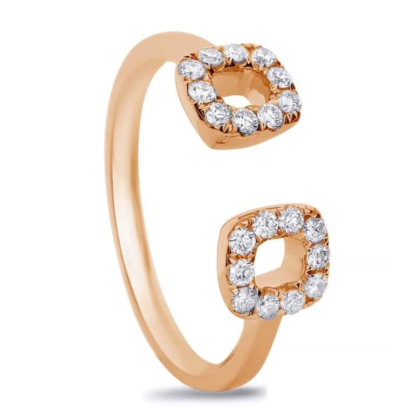 Fashion ring with 0.30ct. of Total Diamond Weight ALR-11787-14k, Everose Gold