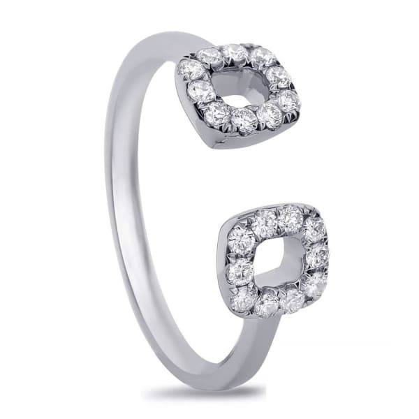 Fashion ring with 0.30ct. of Total Diamond Weight ALR-11787-14k, White Gold