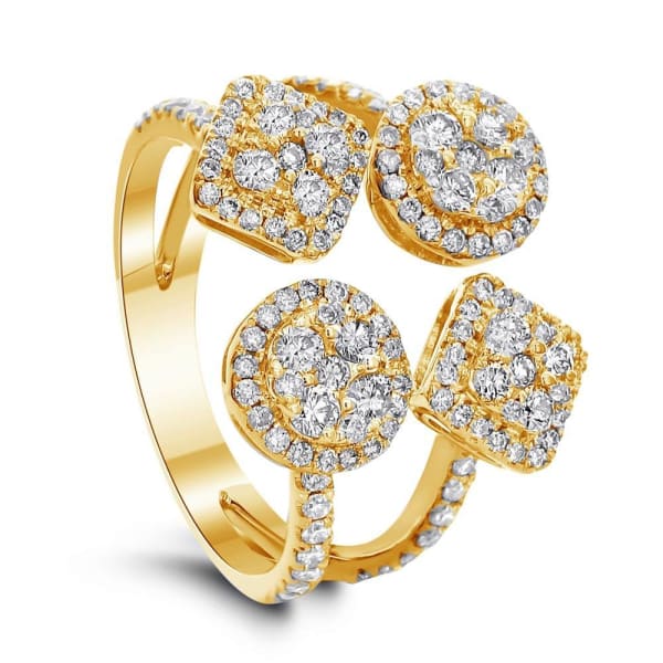 Fashion ring with 1.15ct. of Total Diamond Weight ALR-14327, 18k Yellow Gold
