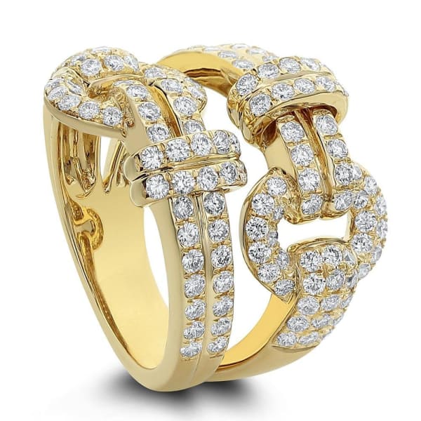 Fashion Ring with 1.55ct. of Total Diamond Weight ALR-13496R, 18k Yellow Gold