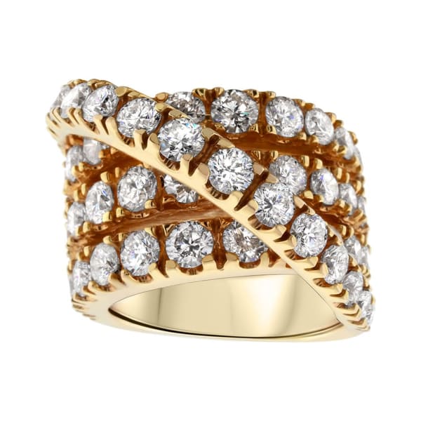 Gorgeous 14k rose gold 8CT diamond cocktail ring RN-38000