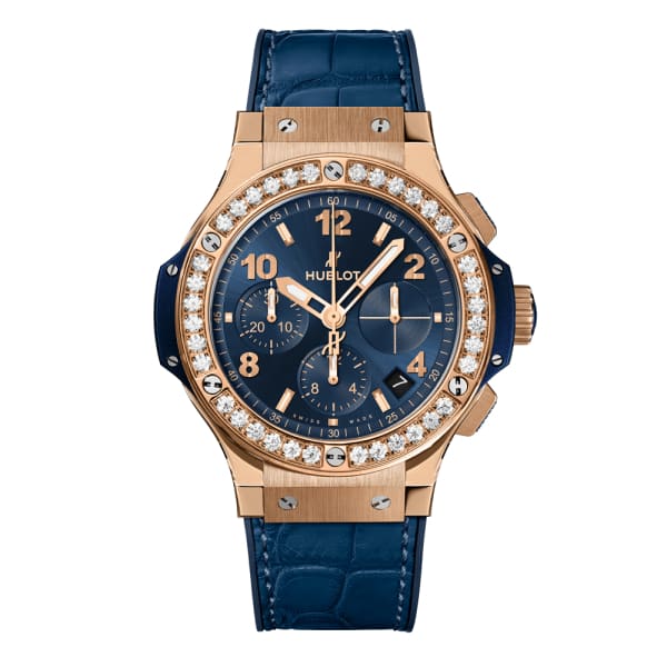 Hublot, Big Bang Gold Blue Diamonds Watch, Ref. # 341.PX.7180.LR.1204