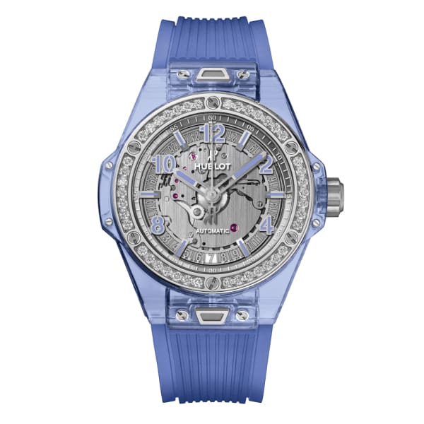 Hublot, Big Bang One Click Blue Sapphire Diamonds Watch, Ref. # 465.JL.4802.RT.1204