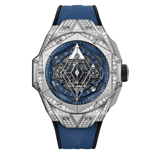 Hublot, Big Bang Sang Bleu Ii Titanium Blue Pavé Watch, Ref. # 418.NX.5107.RX.1604.MXM20