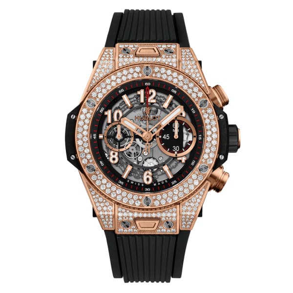 Hublot, Big Bang Unico King Gold Pavé Watch, Ref. # 411.OX.1180.RX.1704