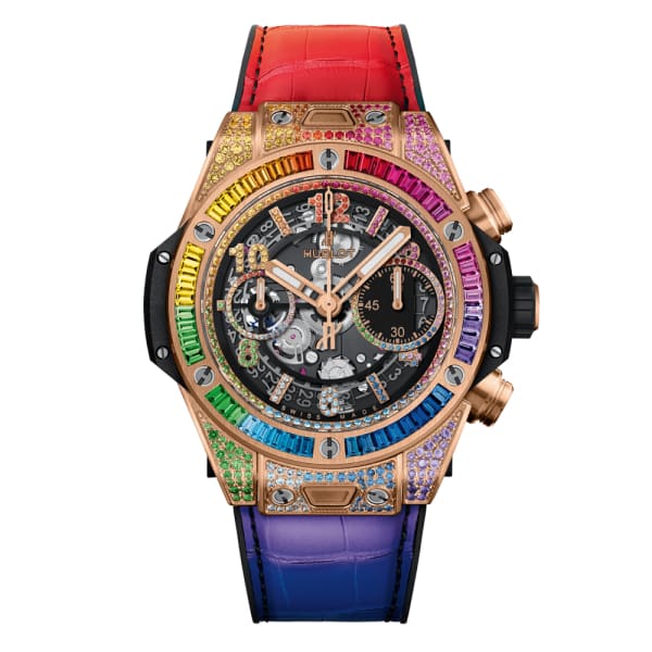 Hublot, Big Bang Unico King Gold Rainbow Watch, Ref. # 441.OX.9910.LR.0999