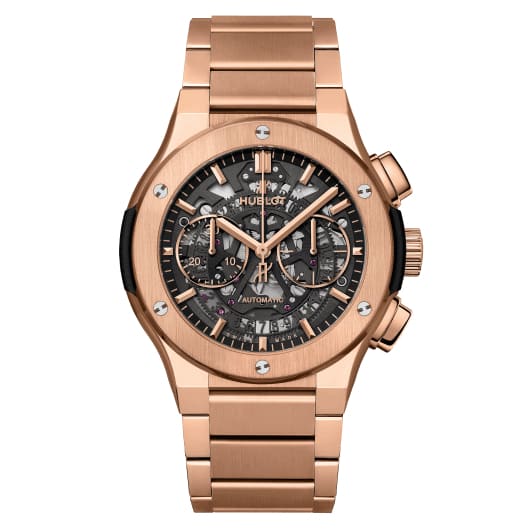 Hublot, Classic Fusion Aerofusion King Gold Bracelet Watch, Ref. # 528.OX.0180.OX