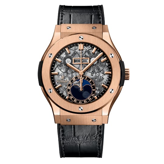 Hublot, Classic Fusion Aerofusion Moonphase King Gold Watch, Ref. # 517.OX.0180.LR
