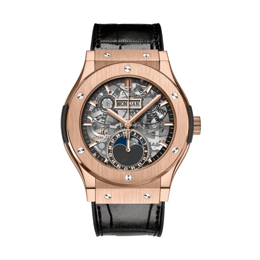 Hublot, Classic Fusion Aerofusion Moonphase King Gold Watch, Ref. # 547.OX.0180.LR