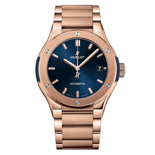 Hublot, Classic Fusion Blue King Gold Bracelet Watch, Ref. # 510.OX.7180.OX