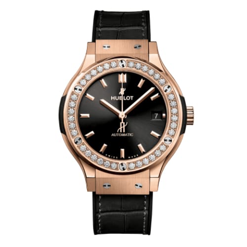 Hublot, Classic Fusion King Gold Diamonds Watch, Ref. # 565.OX.1480.LR.1204