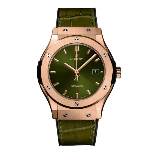 Hublot, Classic Fusion King Gold Green Watch, Ref. # 542.OX.8980.LR