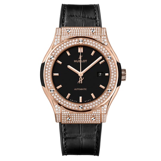 Hublot, Classic Fusion King Gold Pavé Watch, Ref. # 542.OX.1181.LR.1704