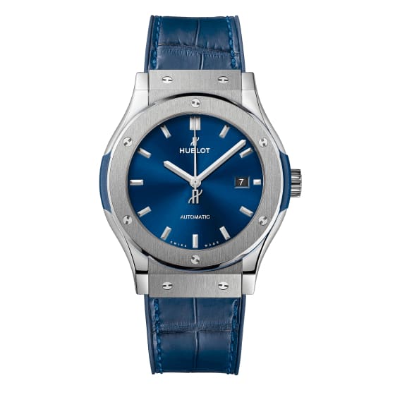 Hublot, Classic Fusion Titanium Blue Watch, Ref. # 542.NX.7170.LR