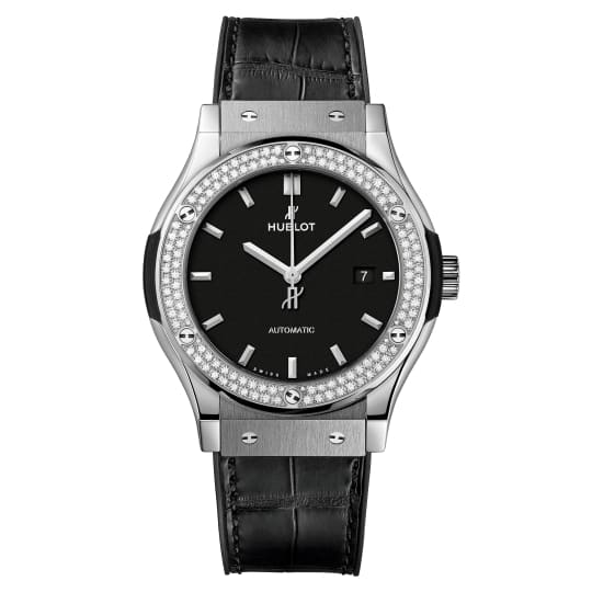 Hublot, Classic Fusion Titanium Diamonds Watch, Ref. # 542.NX.1171.LR.1104