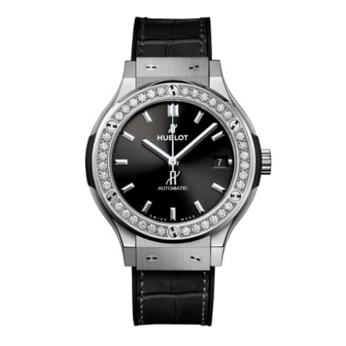 Hublot, Classic Fusion Titanium Diamonds Watch, Ref. # 565.NX.1470.LR.1204