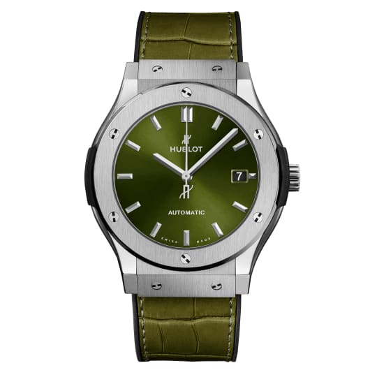 Hublot, Classic Fusion Titanium Green Watch, Ref. # 511.NX.8970.LR