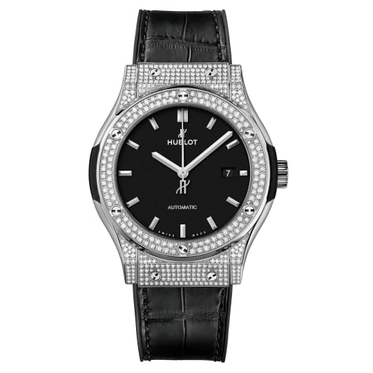 Hublot, Classic Fusion Titanium Pavé Watch, Ref. # 542.NX.1171.LR.1704