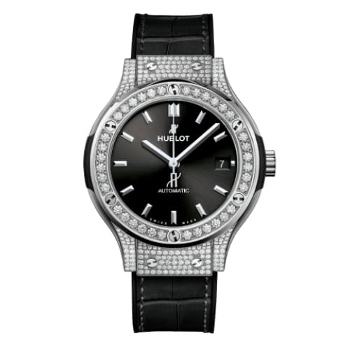 Hublot, Classic Fusion Titanium Pavé Watch, Ref. # 565.NX.1470.LR.1604