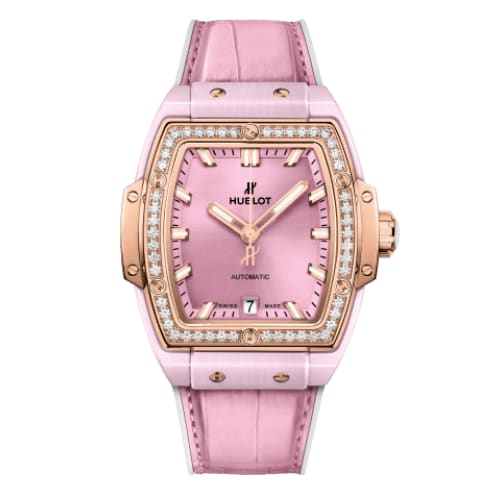 Hublot, Spirit Of Big Bang Pink Ceramic King Gold Diamonds Watch, Ref. # 665.RO.891P.LR.1204