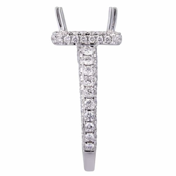 Modern elegant halo 18k white gold ring 1.2ct diamonds KR11021XD200, Side edge